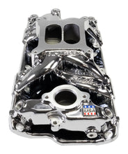 Load image into Gallery viewer, Edelbrock 7501-CP Performer RPM Small Block Chevy AIR-Gap Intake Manifold, Chrome Plasma finish