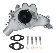 Load image into Gallery viewer, Edelbrock 88510 Water Pump Big-Block Chevy Standard/Long in Satin Finish for Select Chevrolet Bel Air, Chevrolet Biscayne, Chevrolet Blazer, Chevrolet C10, Chevrolet C10 Pickup, Chevrolet C10 Suburban, Chevrolet C20, Chevrolet C20 Pickup, Chevrolet C20