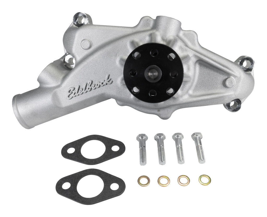 Edelbrock 88520 Water Pump for 1971-74 Big-Block Chevy Corvettes in Satin Finish for Select Chevrolet Corvette