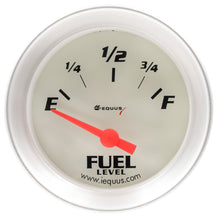 Load image into Gallery viewer, EQUUS E8361 2.0 Dia Fuel Level Gauge Silver