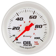 Load image into Gallery viewer, EQUUS E8444 2-5/8 Dia Oil Pressure Gauge Silver  0-100psi