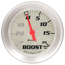 Load image into Gallery viewer, EQUUS E8457 2-5/8 Dia Vacuum/Boost Gauge Silver 30 HG/20 PS