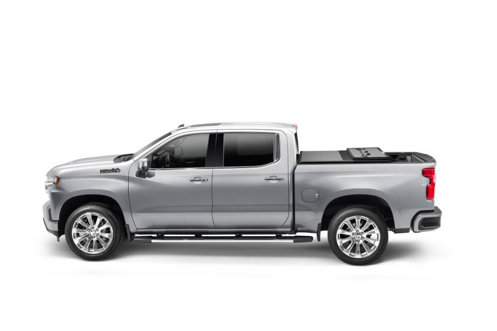 Extang 88457 Solid Fold ALX - 19 (New Body Style)-26 Silv/Sierra 1500 6'7" w/o SideStrgBxs for Select Chevrolet Silverado 1500, GMC Sierra