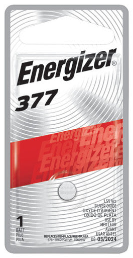 Energizer 377BPZ 377 Silver Oxide Button Battery, 1 Pack