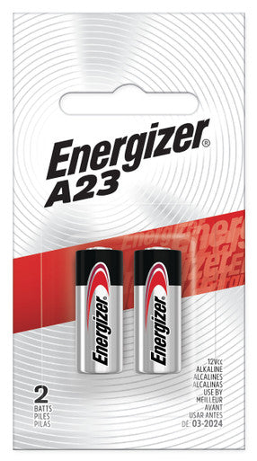 Energizer A23BPZ-2 A23 Batteries (2 Pack), 12V Miniature Alkaline Specialty Batteries