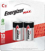 Load image into Gallery viewer, Energizer E93BP-2 MAX C Batteries (2 Pack), C Cell Alkaline Batteries