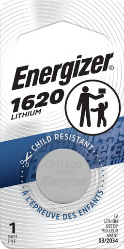 Energizer ECR1620BP 1620 Lithium Coin Battery, 1 Pack