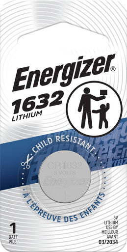 Energizer ECR1632BP 1632 Lithium Coin Battery, 1 Pack