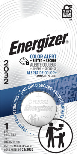Energizer ECR2032BP 2032 Batteries (1 Pack), 3V Lithium Coin Batteries