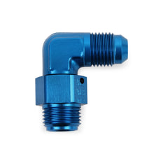 Load image into Gallery viewer, Earls-90-Degree--6-An-Male-To-58-18-Inverted-Flare-Male-Swivel