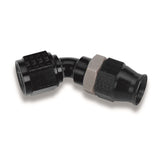 Earls AT604738ERL Earl's Adj. Tube 45 Degree Speed-Seal Hose End, -8 Hose Size, 8 Nut Size