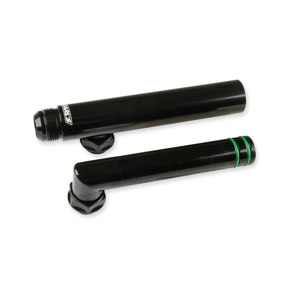 Earls-Adjustable-Coolant-Cross-Over-Tube--16-An-X-(2)--12-An-O-Ring-Port-Swivels
