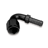 Earls AT712008ERL Earl's Auto-Crimp Hose End - 120 Degree - Size -8 - Black