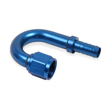 Load image into Gallery viewer, Earls-Auto-Crimp-Hose-End---180-Degree---Size--4---Blue