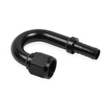 Earls AT718008ERL Earl's Auto-Crimp Hose End - 180 Degree - Size -8 - Black