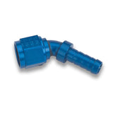 Earls 704612ERL Earl's Auto-Crimp Hose End - 45 Degree - Size -12 - Blue
