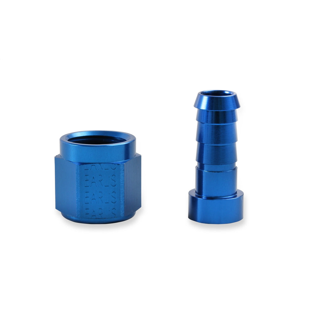 Earls-Auto-Crimp-Hose-End---Straight---Size--12---Blue