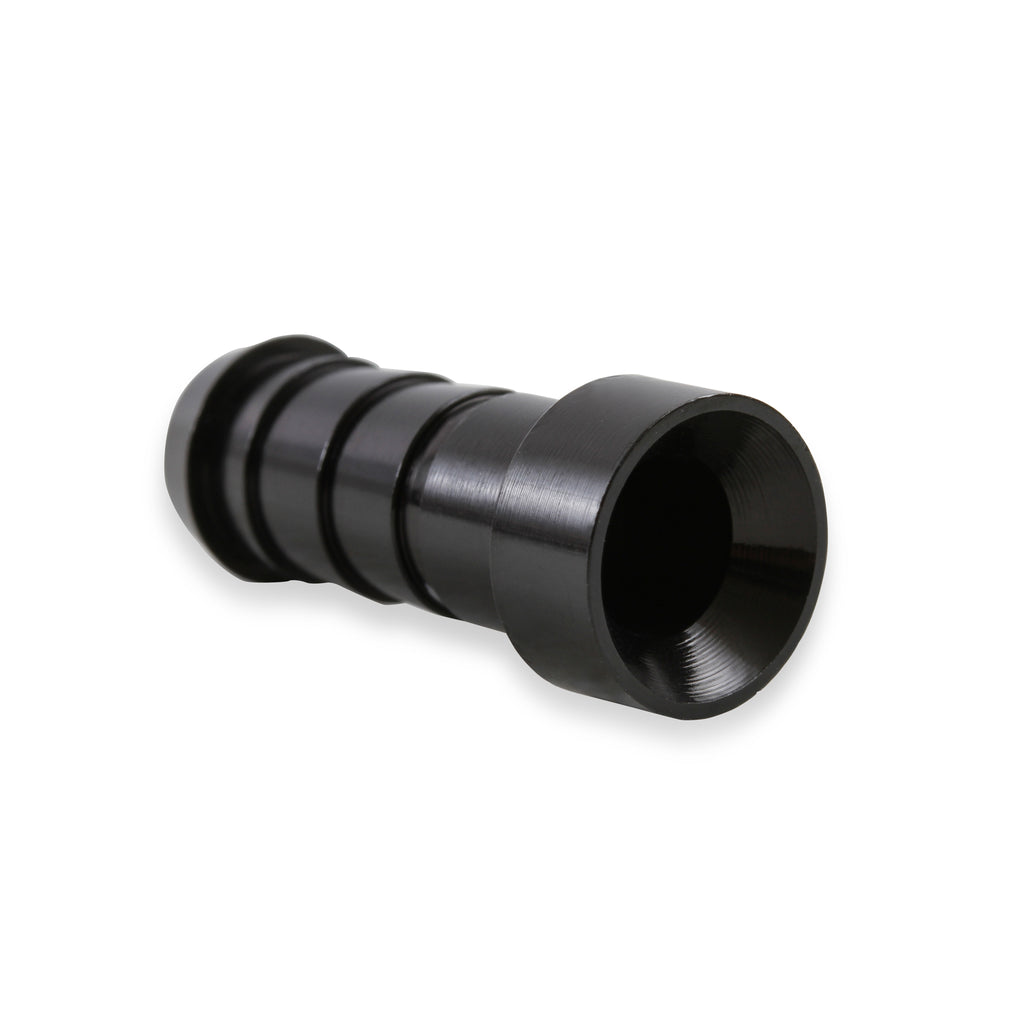 Earls-Auto-Crimp-Hose-End---Straight---Size--6---Black