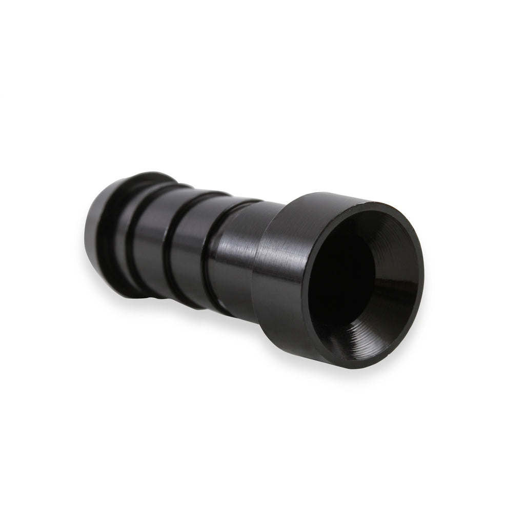 Earls-Auto-Crimp-Hose-End---Straight---Size--6---Black