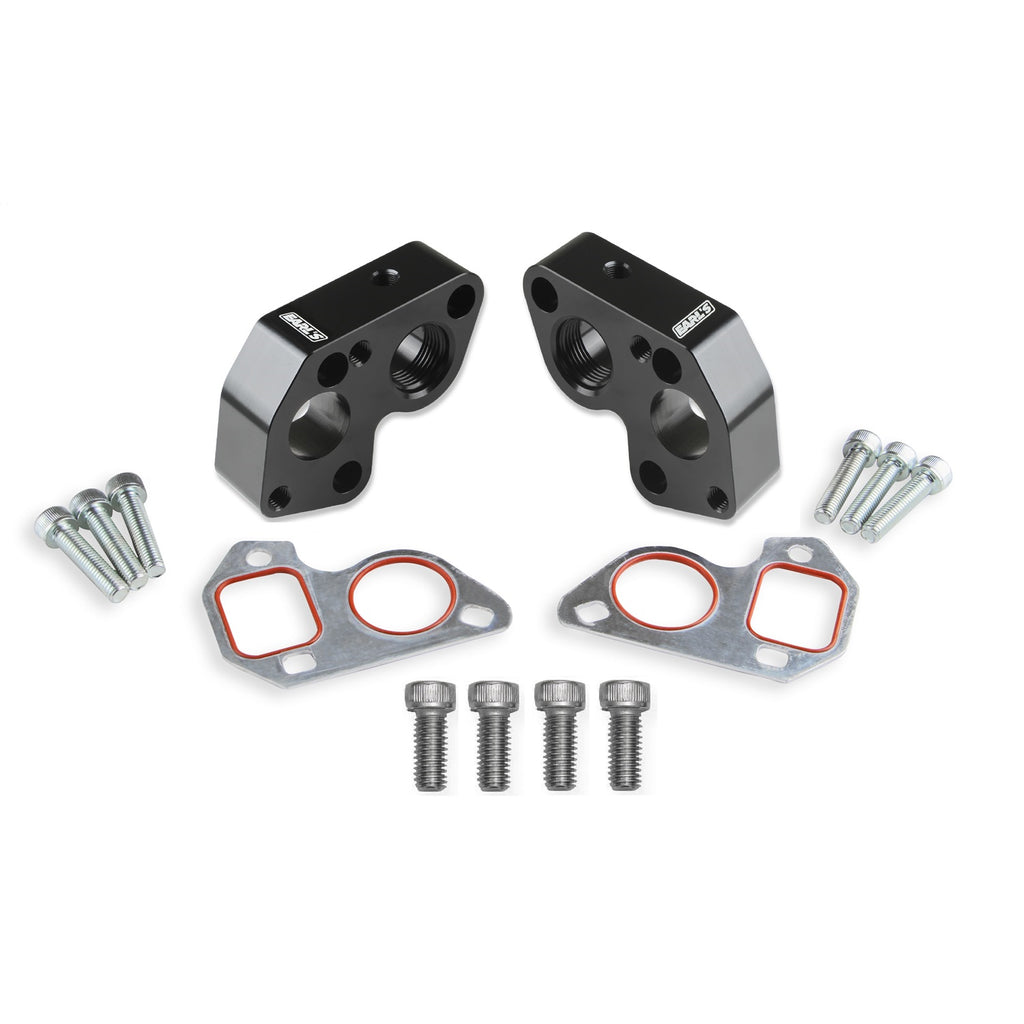 Earls-Electric-Water-Pump-Block-Adapters---Pair---Fits-Gm-Ls-Engines