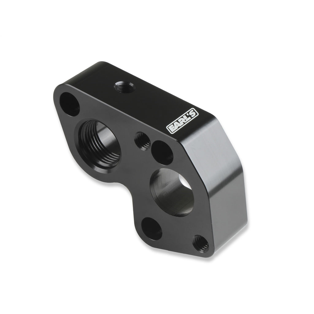 Earls-Electric-Water-Pump-Block-Adapters---Pair---Fits-Gm-Ls-Engines