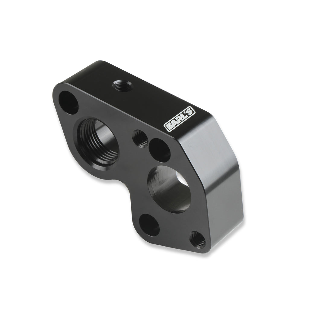 Earls-Electric-Water-Pump-Block-Adapters---Pair---Fits-Gm-Ls-Engines