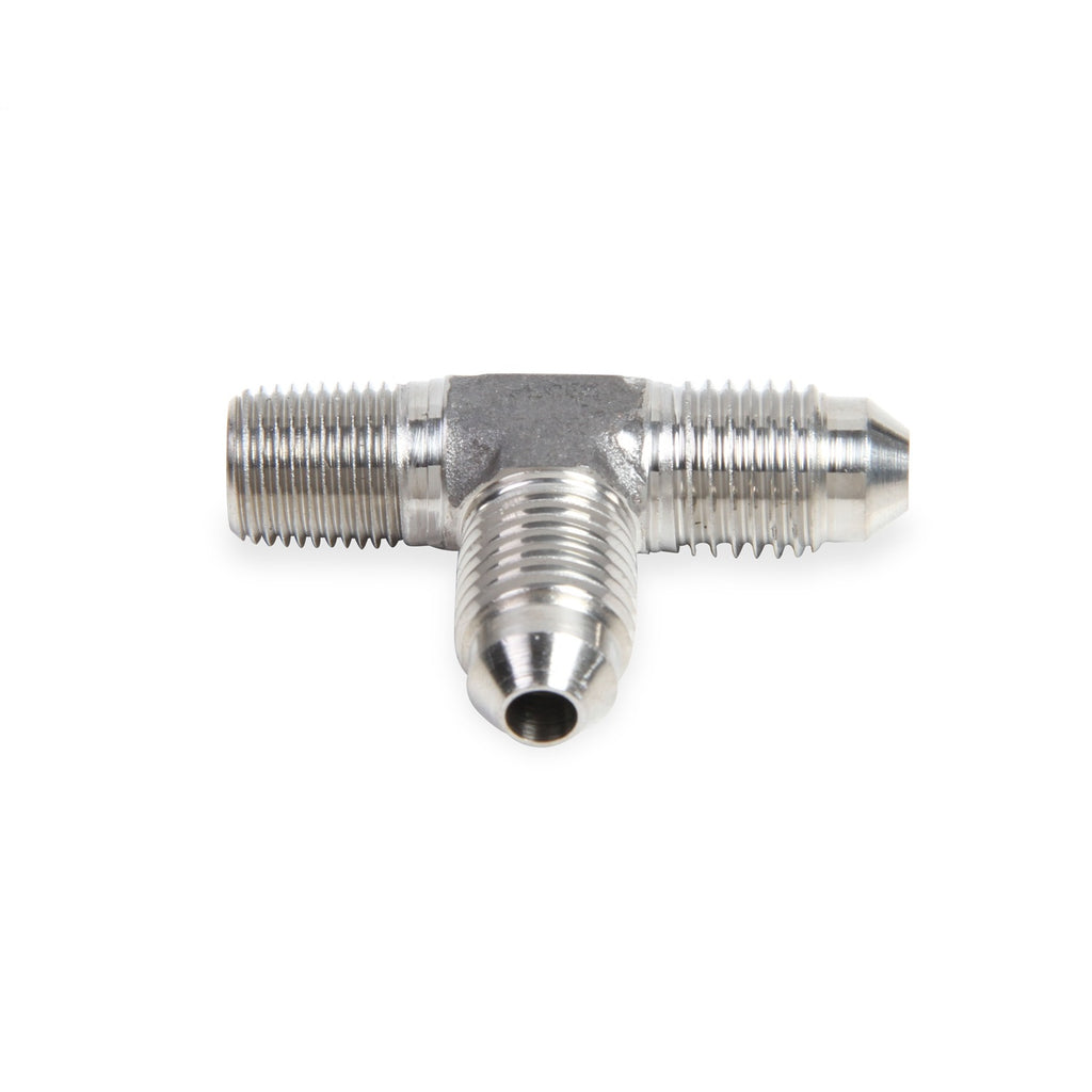 Earls-Male-An--3-Tee-To-18-Npt-On-Run---Stainless-Steel