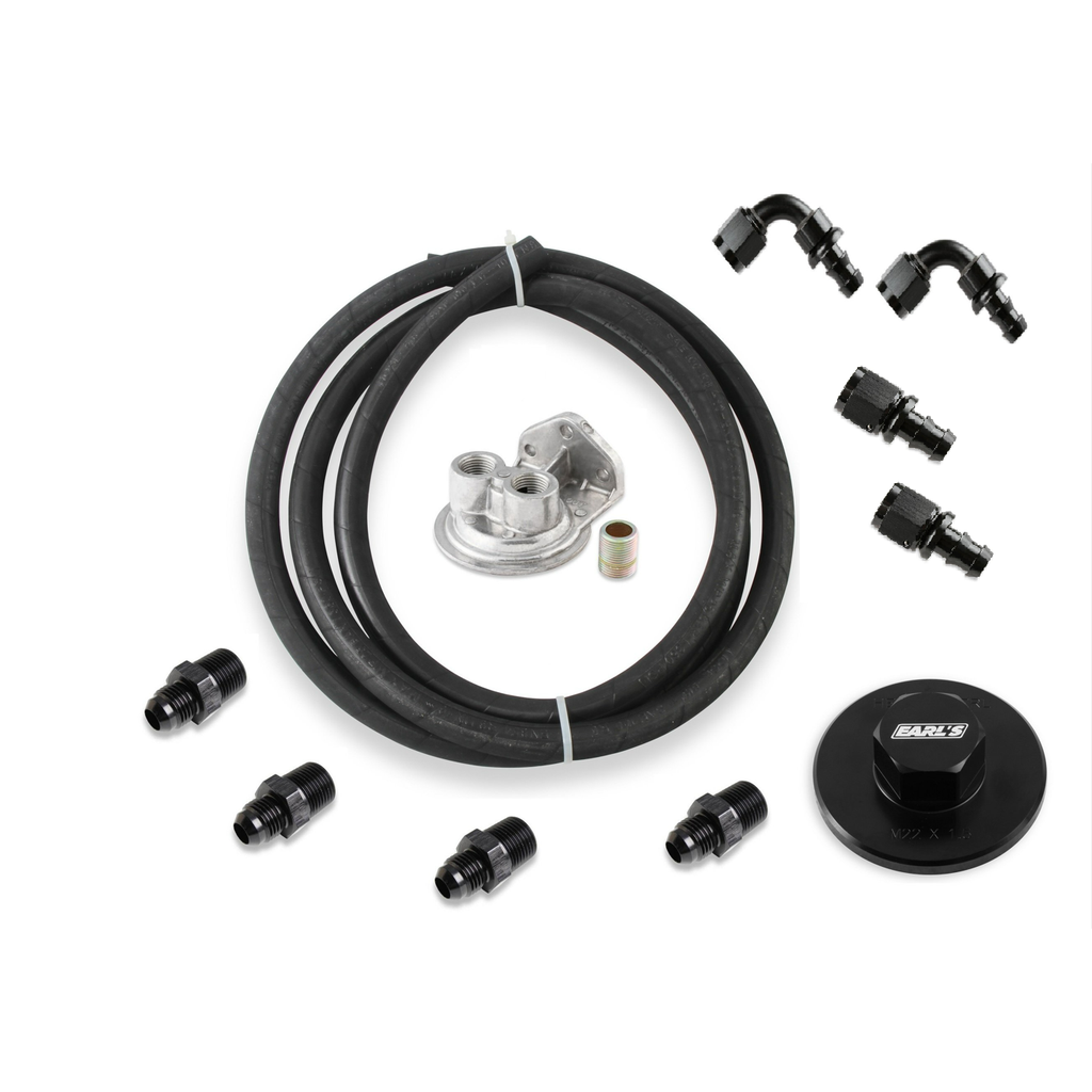 Earls-Oil-Filter-Relocation-Kit---Mopar-Gen-Iii-Hemi----Fits-M22-X-1.5-Filters