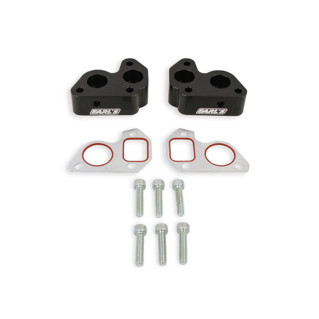 Earls-Remote-Mount-Electric-Water-Pump-Block-Adapters