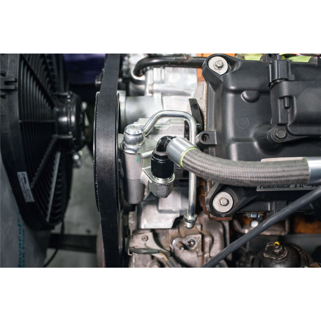 Earls-Remote-Reservoir-Adapter-Kit-For-Saginaw-Type-Ii-Power-Steering-Pumps-With--10-An-Inlet---6-An-Outlet-Banjo
