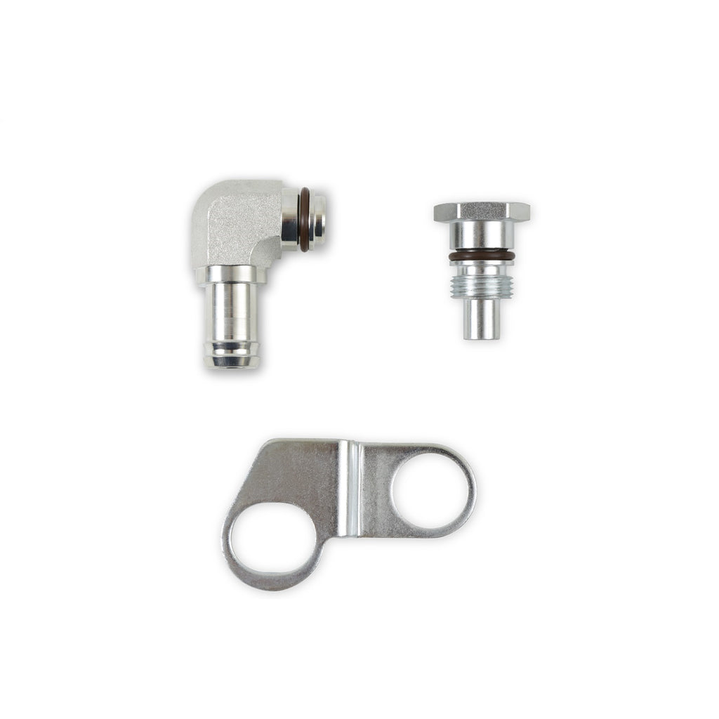 Earls-Remote-Reservoir-Adapter-Kit-For-Saginaw-Type-Ii-Power-Steering-Pumps-With-58-Hose-Barb-Inlet