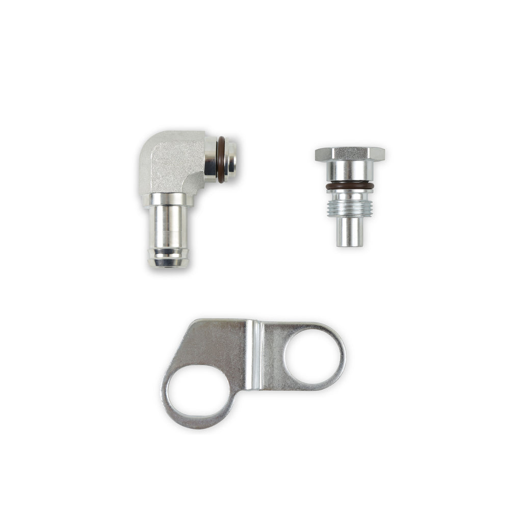 Earls-Remote-Reservoir-Adapter-Kit-For-Saginaw-Type-Ii-Power-Steering-Pumps-With-58-Hose-Barb-Inlet