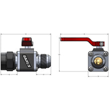 Load image into Gallery viewer, Earls-Ultrapro-Ball-Valve--12-An-Male-To-Female