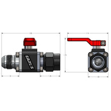 Load image into Gallery viewer, Earls-Ultrapro-Ball-Valve--8-An-Male-To-Female