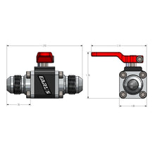Load image into Gallery viewer, Earls-Ultrapro-Ball-Valve--8-An-Male-To-Male