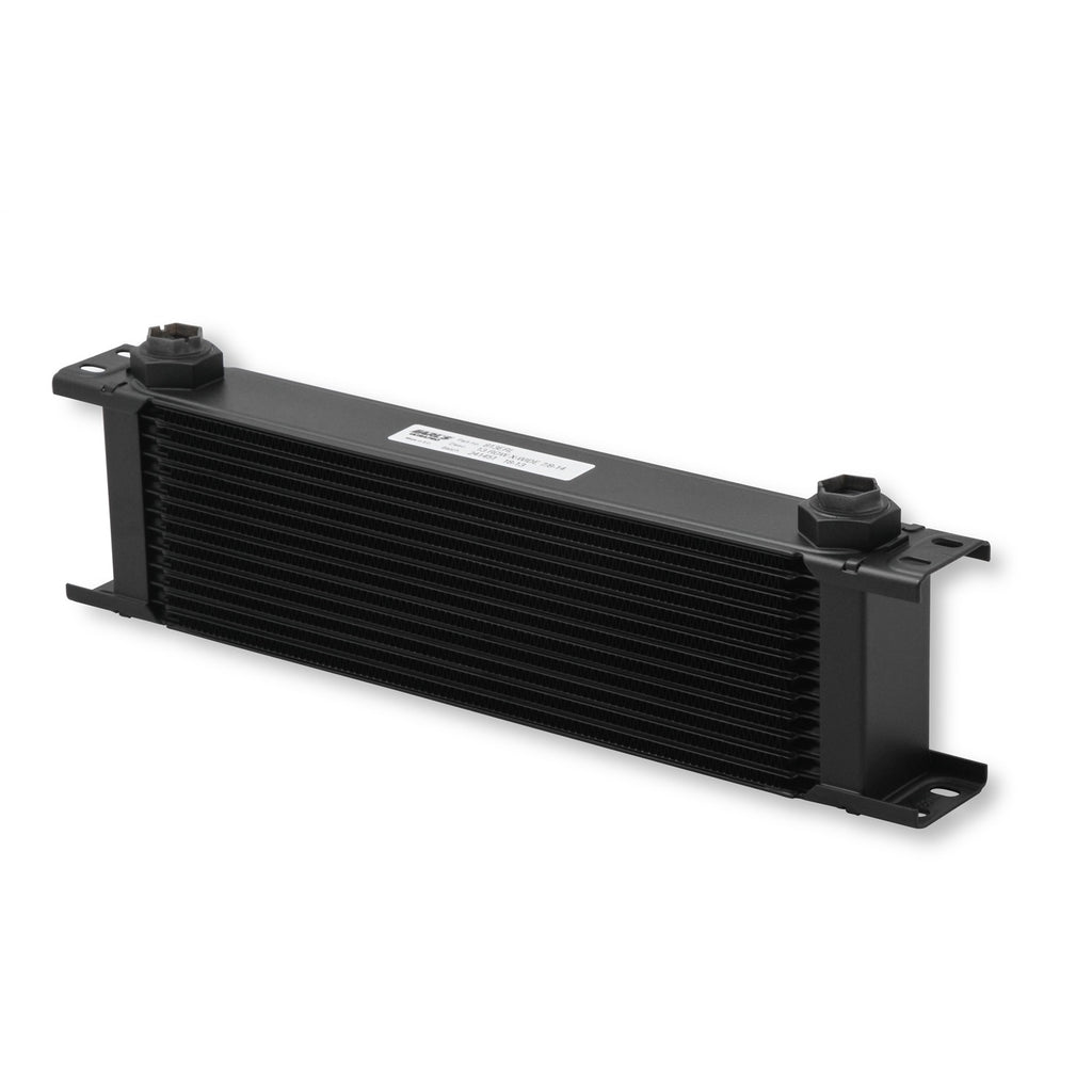 Earls-Ultrapro-Oil-Cooler---Black---13-Rows---Extra-Wide-Cooler---10-O-Ring-Boss-Female-Ports