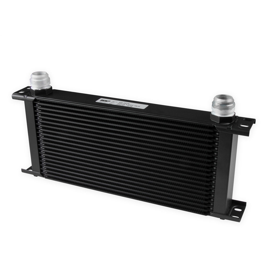 Earls-Ultrapro-Oil-Cooler---Black---20-Rows---Extra-Wide-Cooler---16-An-Male-Flare-Ports