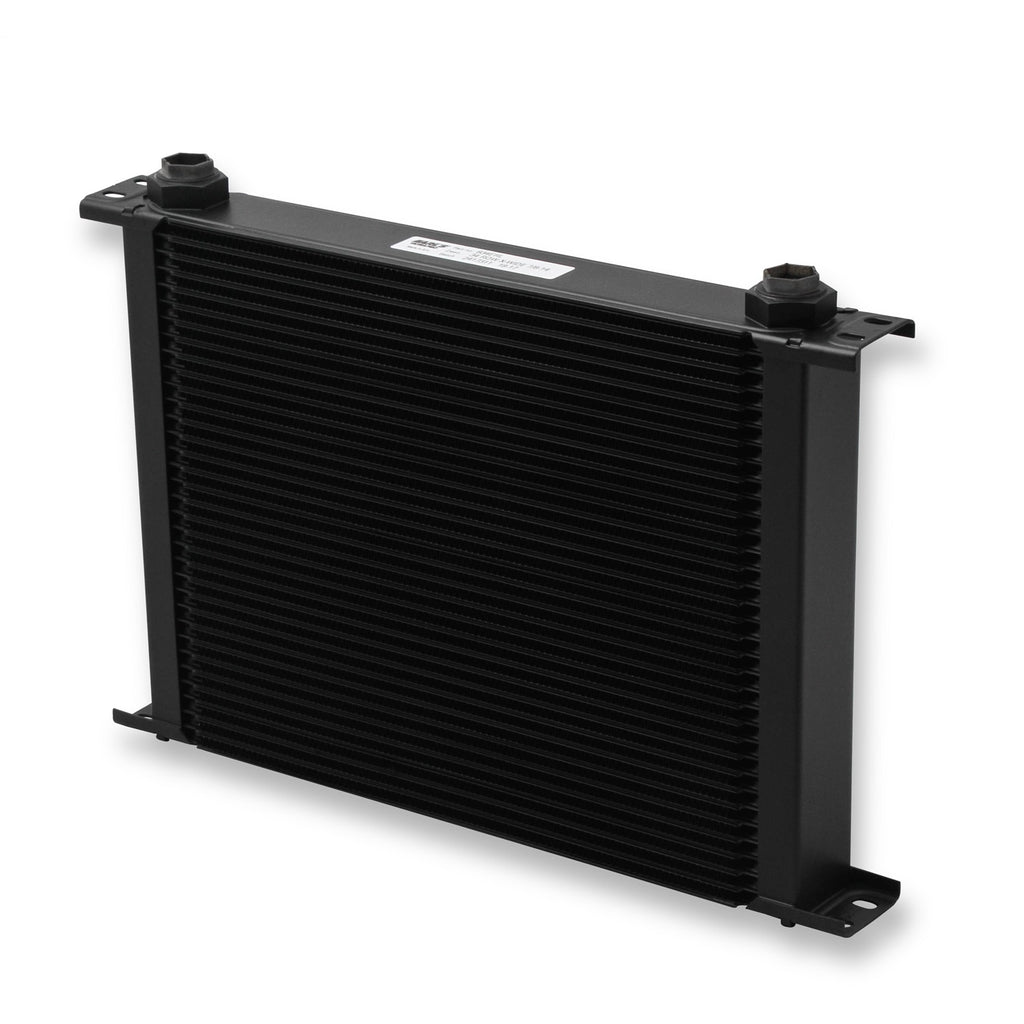 Earls-Ultrapro-Oil-Cooler---Black---34-Rows---Extra-Wide-Cooler---10-O-Ring-Boss-Female-Ports