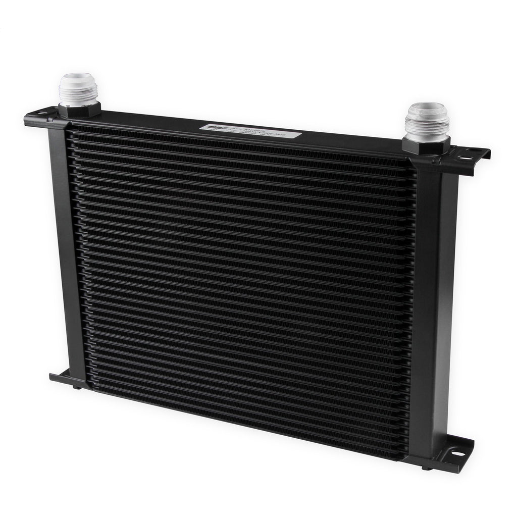 Earls-Ultrapro-Oil-Cooler---Black---34-Rows---Extra-Wide-Cooler---16-An-Male-Flare-Ports