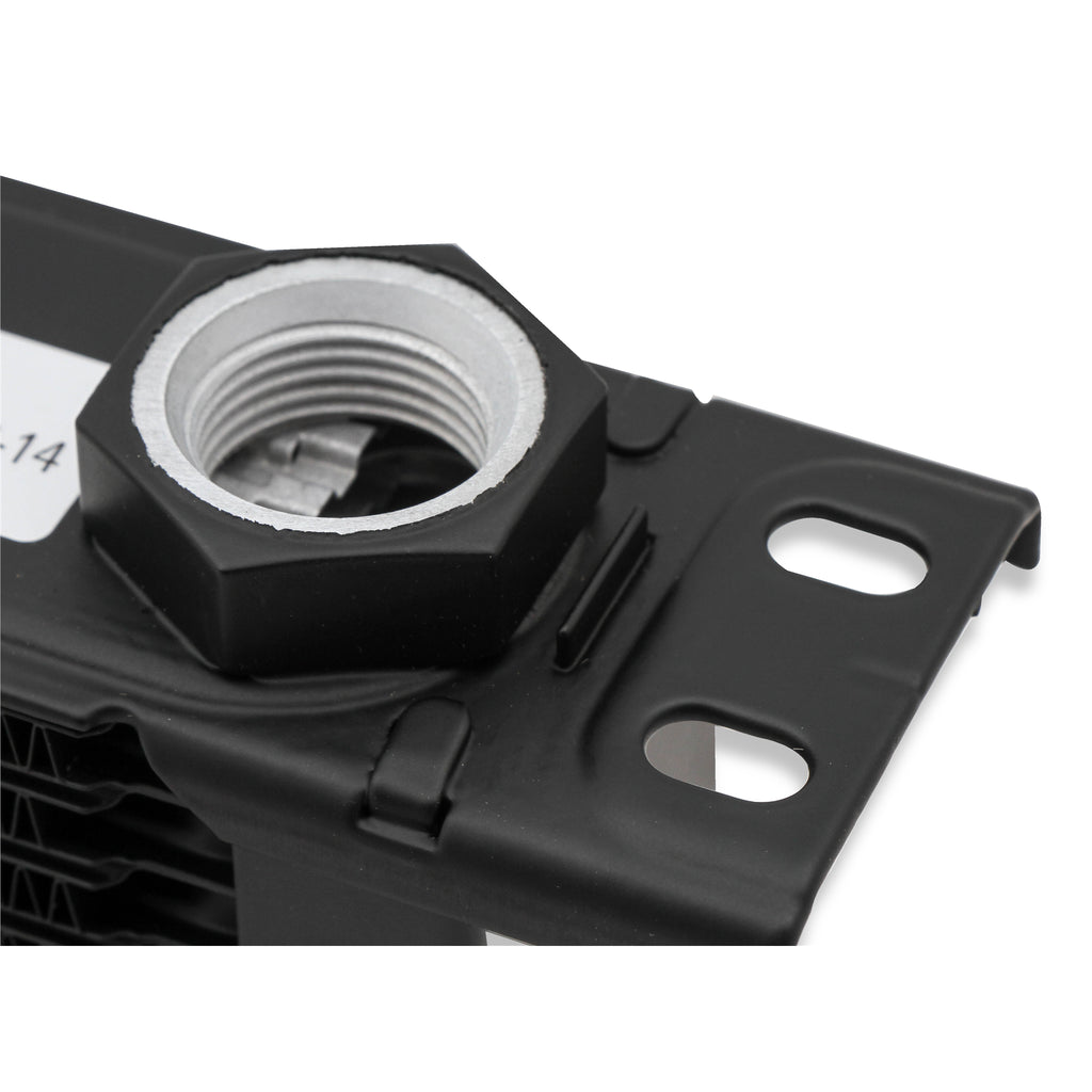 Earls-Ultrapro-Oil-Cooler---Black---7-Rows---Narrow-Cooler---10-O-Ring-Boss-Female-Ports