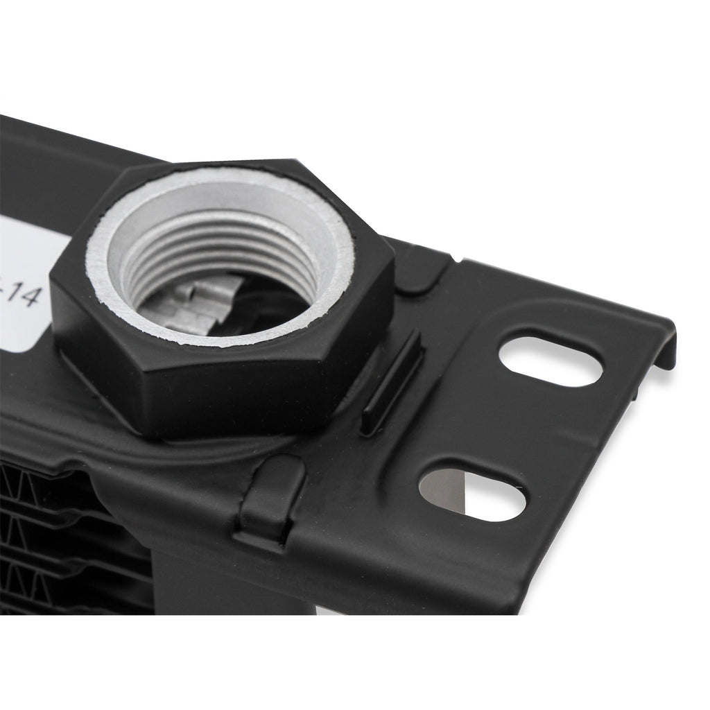 Earls-Ultrapro-Oil-Cooler---Black---7-Rows---Narrow-Cooler---10-O-Ring-Boss-Female-Ports