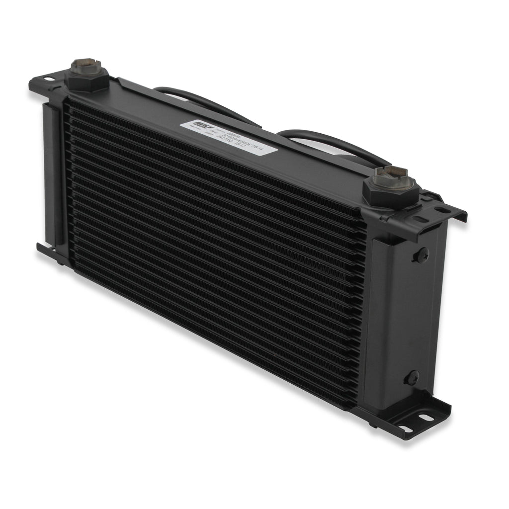 Earls-Ultrapro-Oil-Cooler-W-Dual-Fan-Pack---Black---20-Rows---Extra-Wide-Cooler---10-O-Ring-Boss-Female-Ports