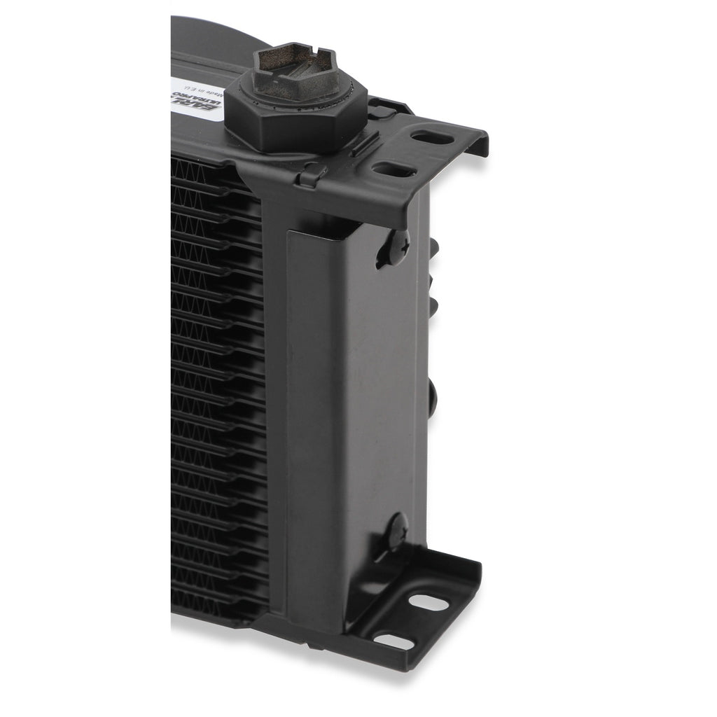 Earls-Ultrapro-Oil-Cooler-W-Fan-Pack---Black---19-Rows---Narrow-Cooler---10-O-Ring-Boss-Female-Ports