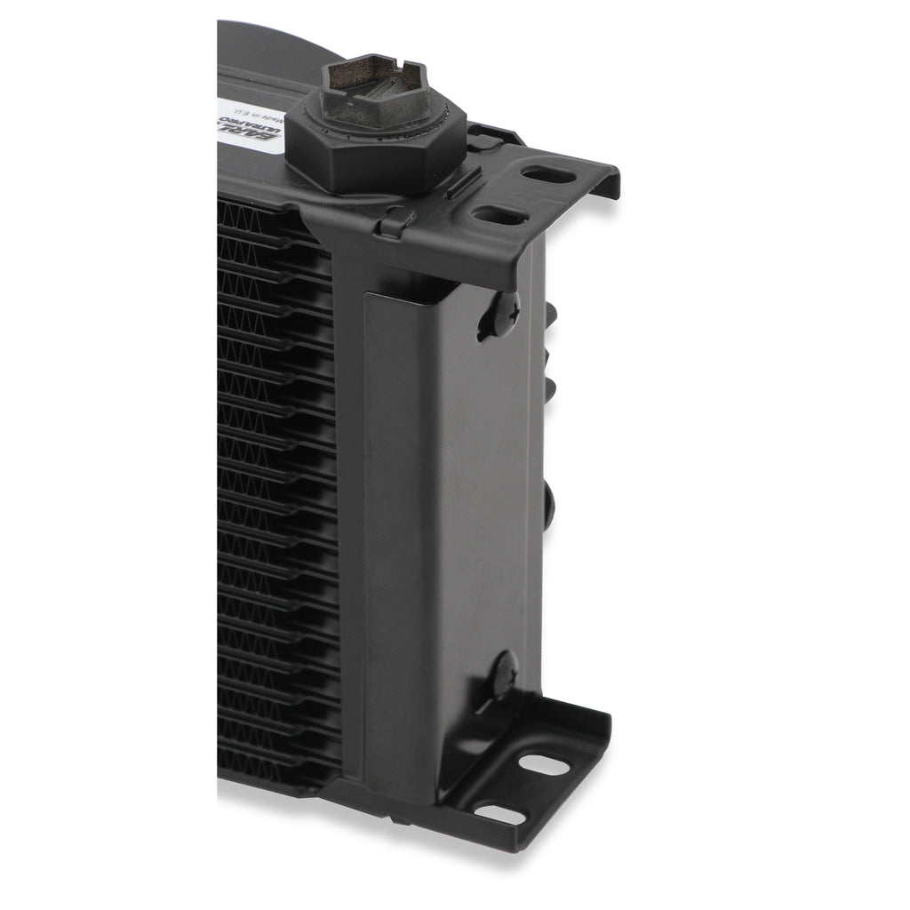 Earls-Ultrapro-Oil-Cooler-W-Fan-Pack---Black---19-Rows---Narrow-Cooler---10-O-Ring-Boss-Female-Ports