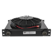 Load image into Gallery viewer, Earls-Ultrapro-Oil-Cooler-W-Fan-Pack---Black---34-Rows---Wide-Cooler---10-O-Ring-Boss-Female-Ports
