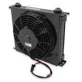 Earls FP434ERL Earl's UltraPro Oil Cooler w/ Fan Pack - Black - 34 Rows - Wide Cooler - 10 O-Ring Boss Female Ports