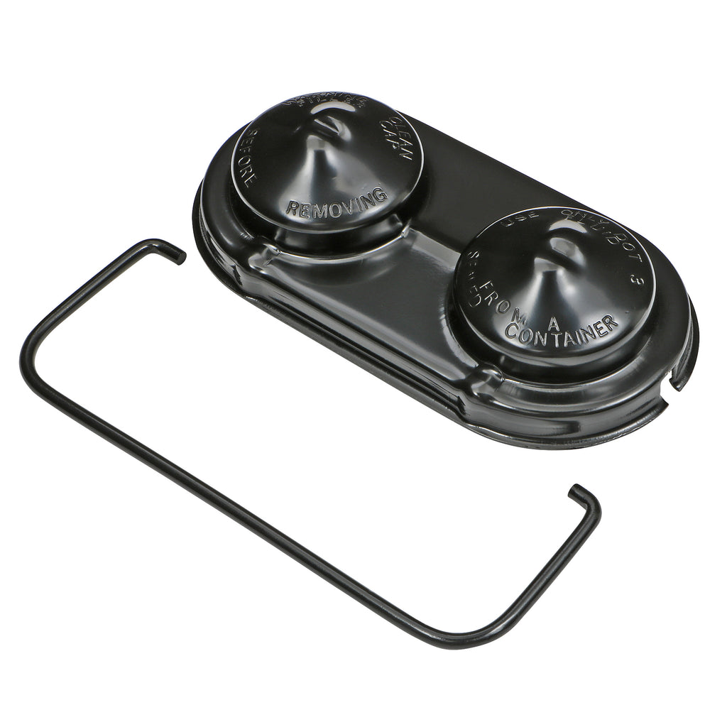 Early-Gm-(67-80)-Steel-Brake-Cylinder-Cover;-2-38-X-5-In.;-Single-Bail--Black