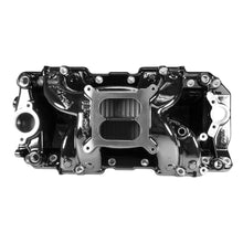 Load image into Gallery viewer, Edelbrock 7562-BP RPM Air-Gap Big Block Chevy 2-R Intake Manifold, Black Plasma Finish for Select Avanti II, Chevrolet Bel Air, Chevrolet Biscayne, Chevrolet Blazer, Chevrolet Brookwood, Chevrolet C10, Chevrolet C10 Pickup, Chevrolet C10 Suburban,