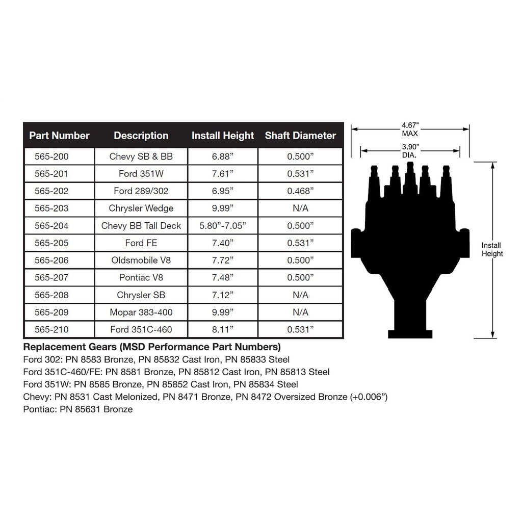 Efi-Dual-Sync-Chrysler-Wedge-Distributor