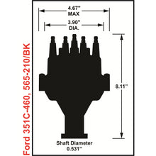 Load image into Gallery viewer, Efi-Dual-Sync-Ford-351C,-400M,-429-460-Distributor,-Black